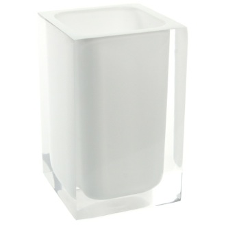 Square White Toothbrush Holder Gedy RA98-02